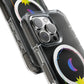 Gradient Moon and Star Emblem Magnetic Clear Impact case