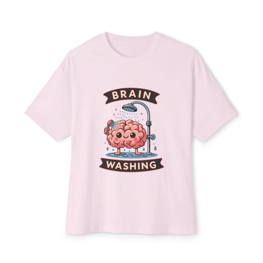 Oversized boxy Tee – Snazzy Brain washing Edition