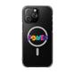 Retro Flower Power Color Pop Magnetic Clear Impact Case