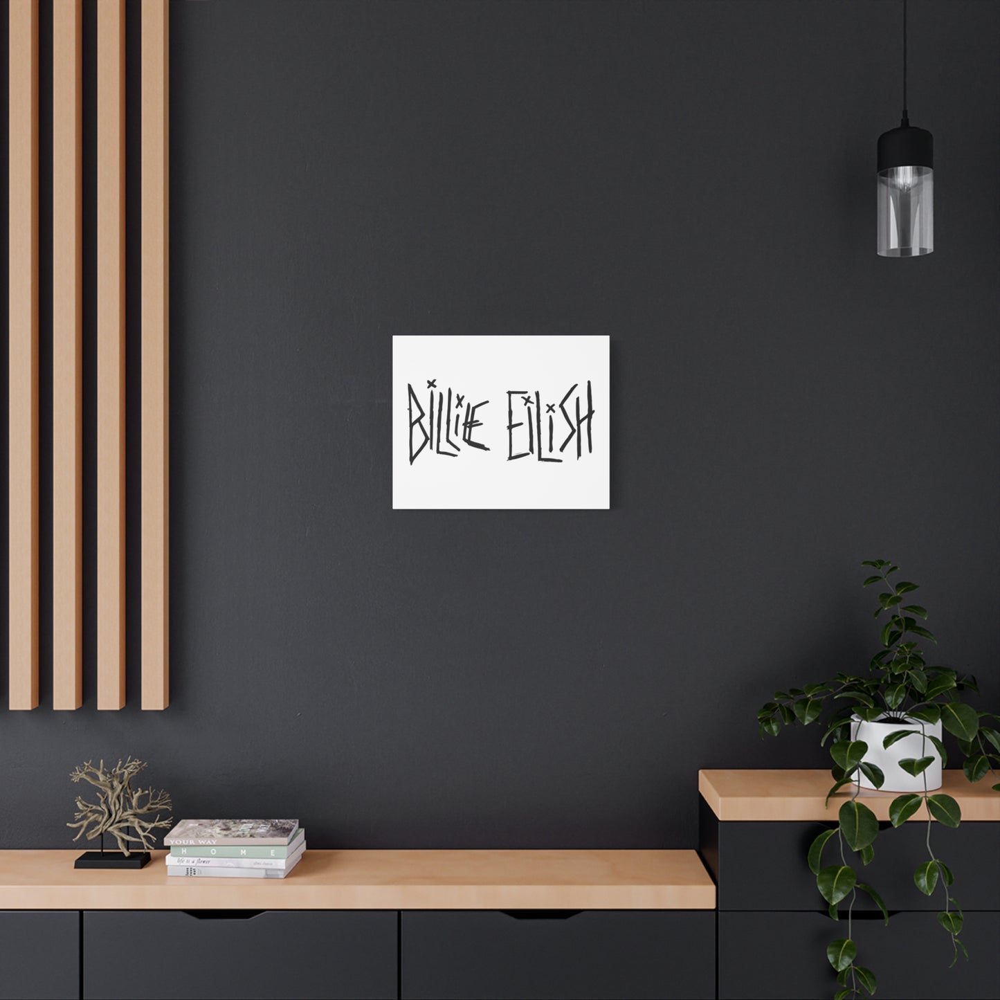 Twisted Ink Font Matte Canvas