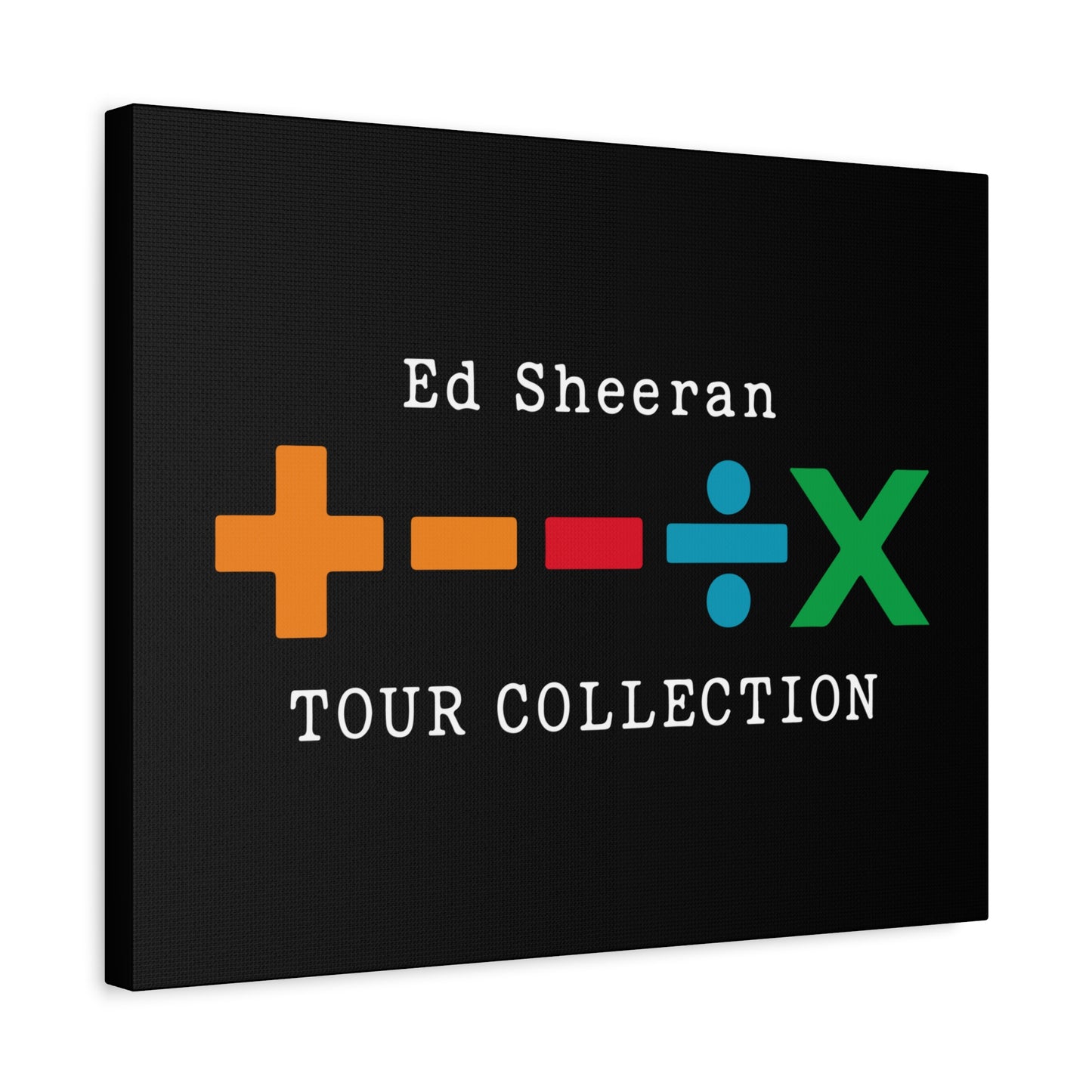 Matte Stretched Canvas, 1.25" Depth – Ed Sheeran Black Edition