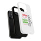 White Paw Print Tough Magnetic case