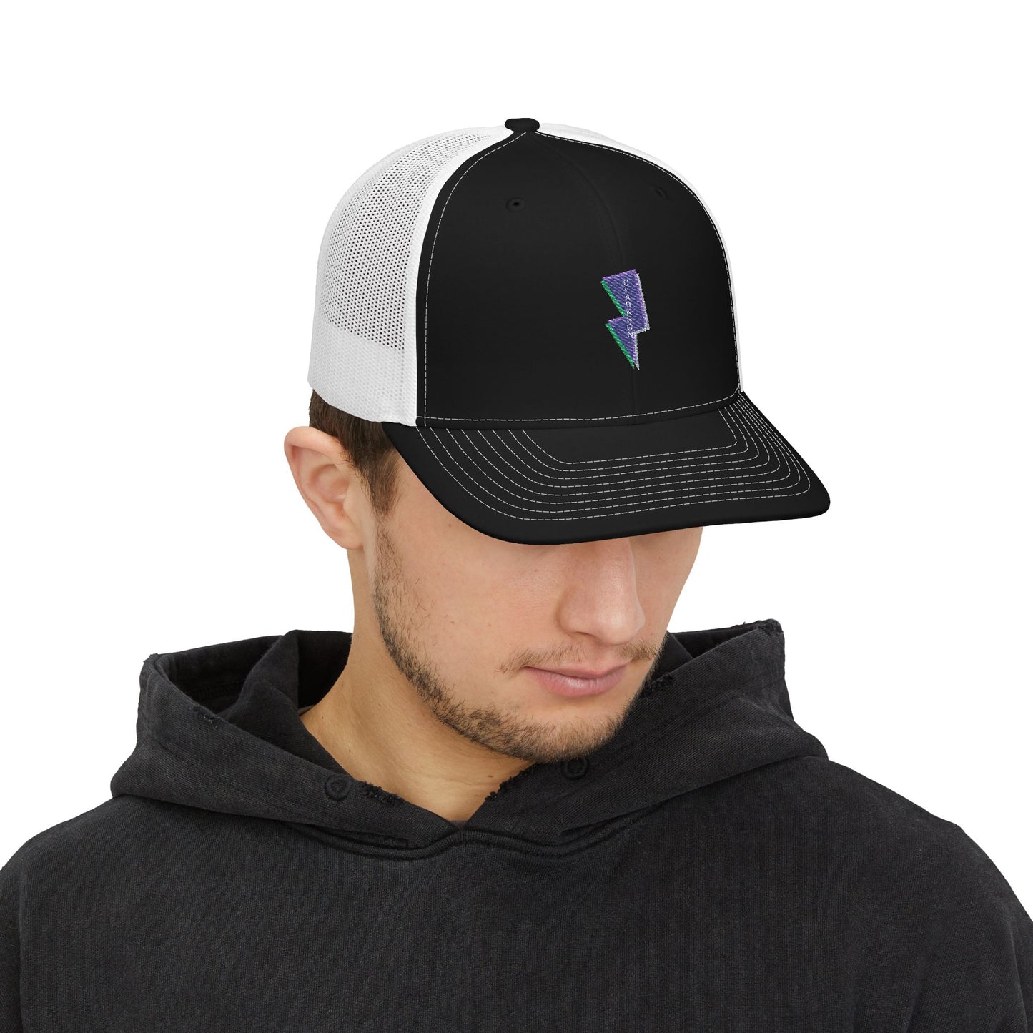 Neon Bolt Energy Snapback Trucker cap