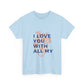 All My Heart Anatomical Art Unisex Heavy Cotton Tee