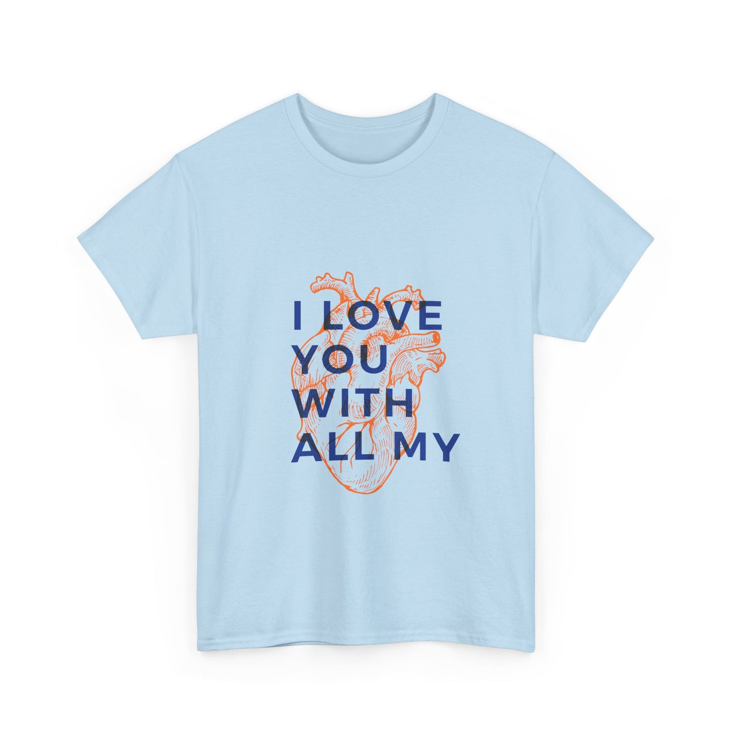 All My Heart Anatomical Art Unisex Heavy Cotton Tee