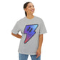 Smiley Charge Pop Unisex Oversized Boxy tee
