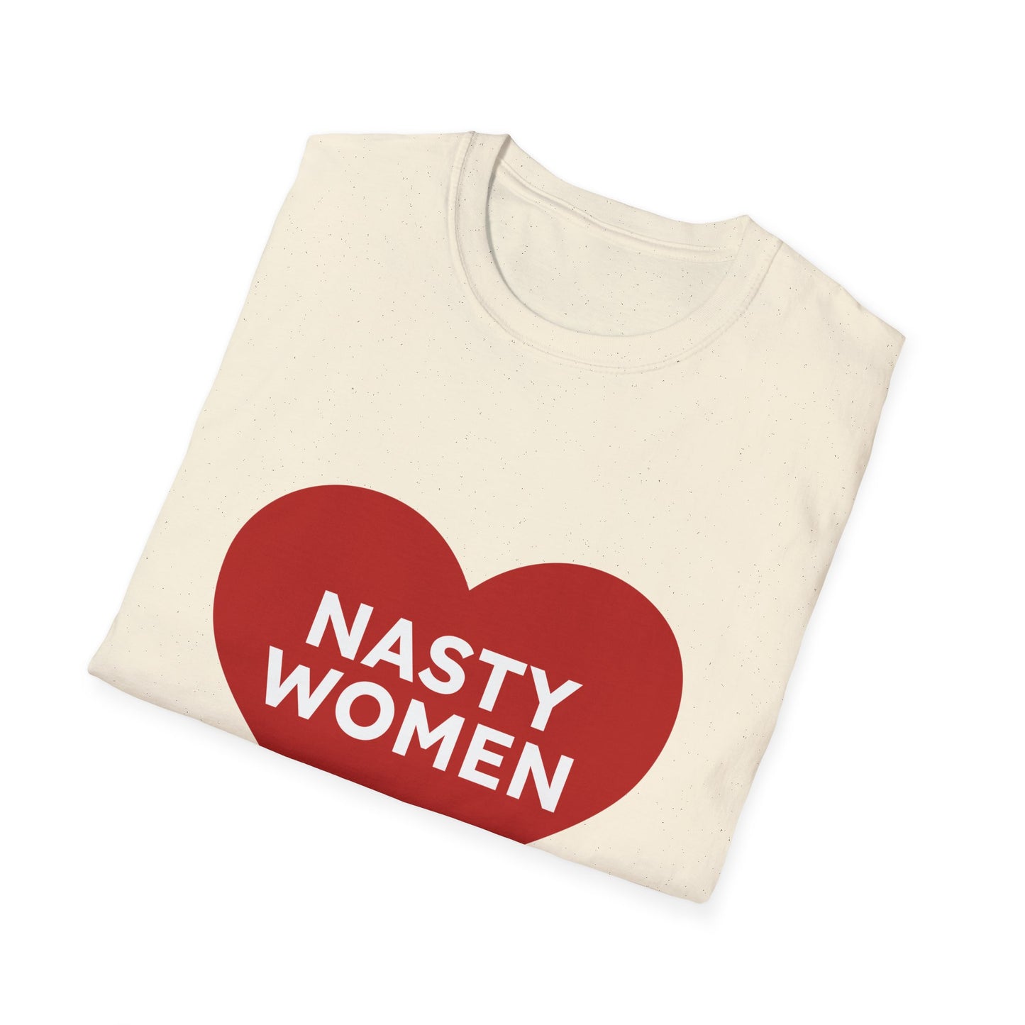 Nasty Women Heart - Unisex Softstyle T-shirt