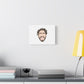 Minimalist Tongue Out Cartoon Face Canvas