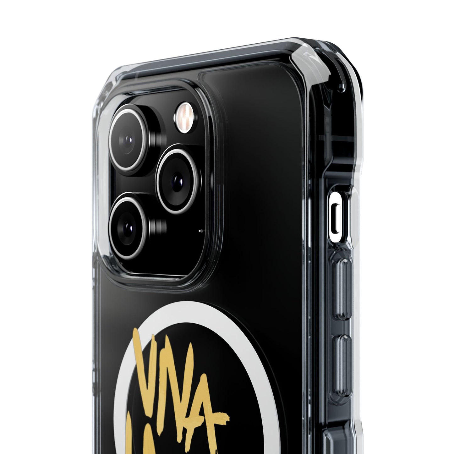 Golden Brush Script Magnetic Clear Impact case