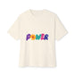 Retro Flower Power Color Pop Unisex Oversized Boxy Tee