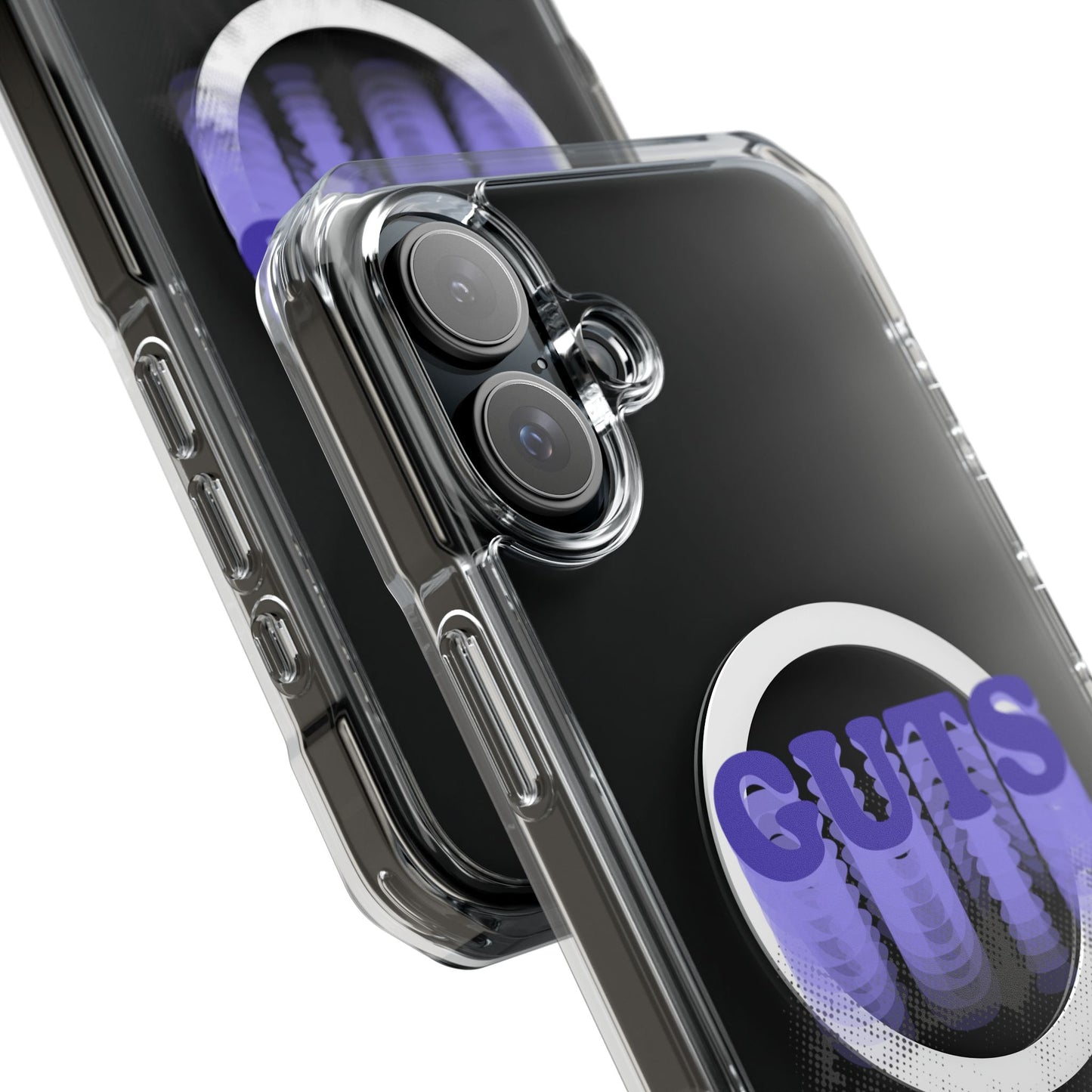 Guts Drip Effect Halftone Magnetic Clear Impact Case