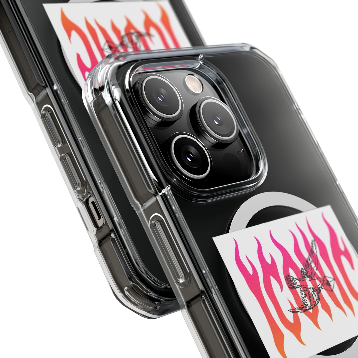 Flame Flight Iconic Magnetic clear Impact case