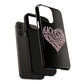Iphone Born Pink Heart Typography - Tough Magnetic Phone Case