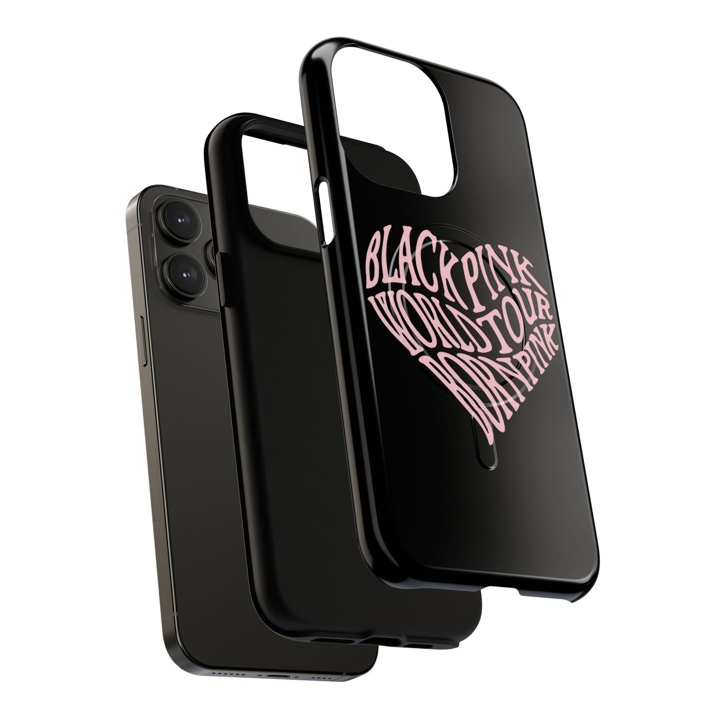 Iphone Born Pink Heart Typography - Tough Magnetic Phone Case