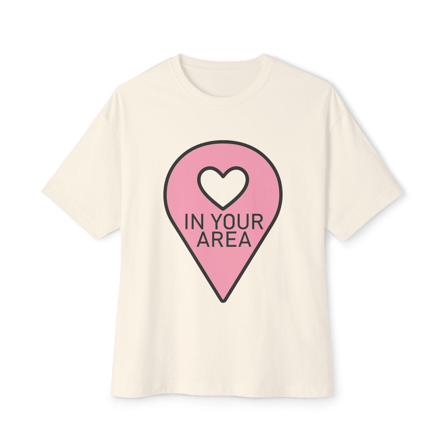 In Your Area Pin Marker – Oversized Boxy Tee