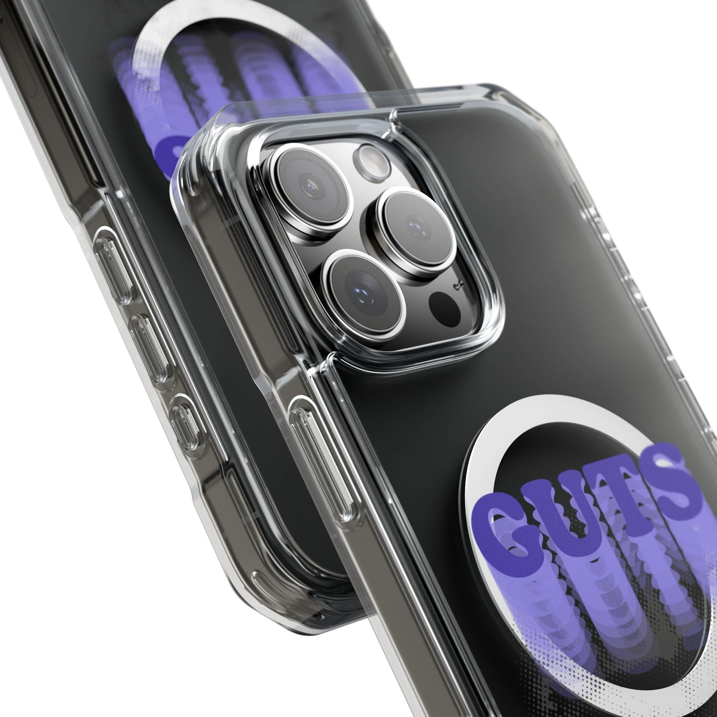 Guts Drip Effect Halftone Magnetic Clear Impact Case