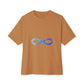 Cosmic Infinity Loop Unisex Oversized Boxy Tee