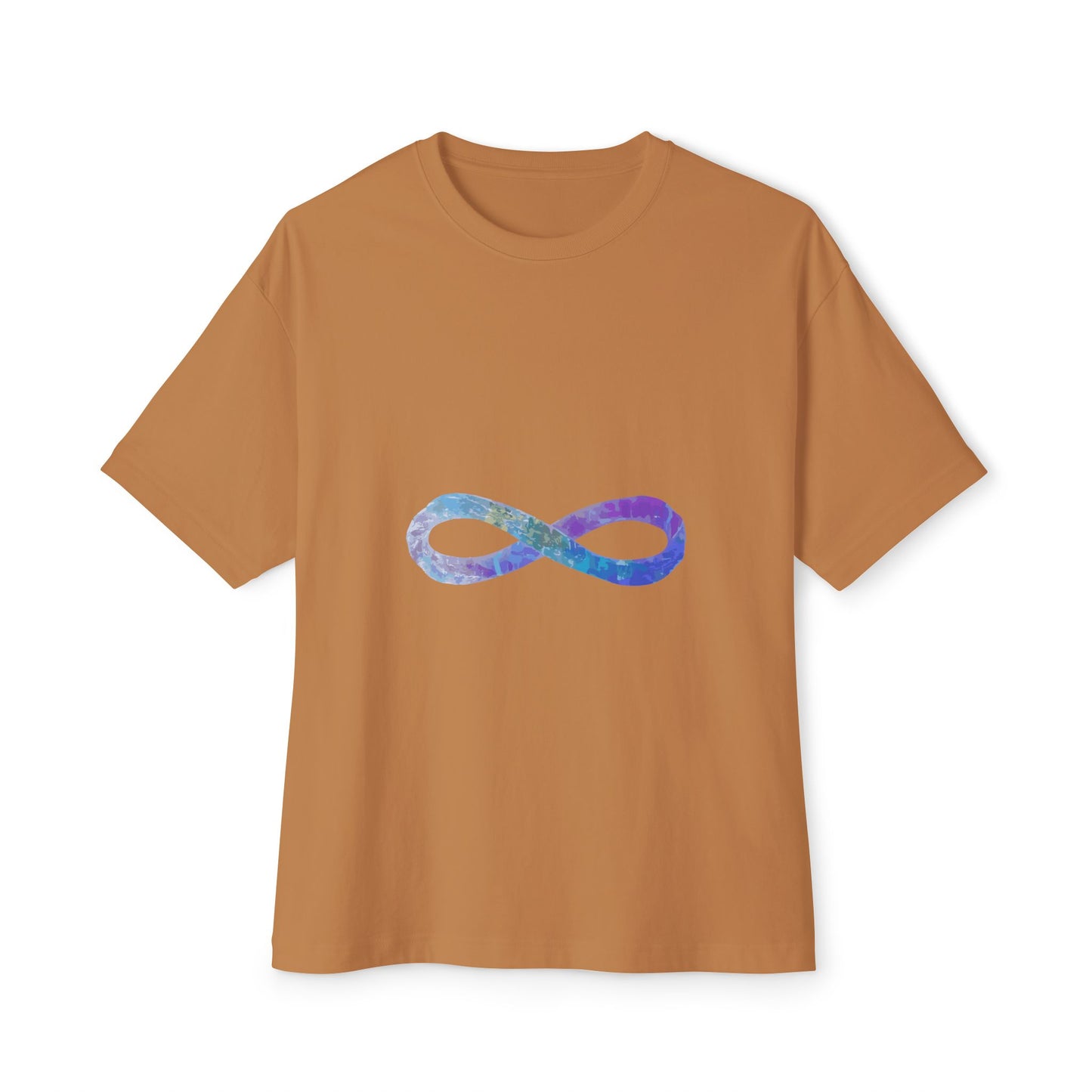 Cosmic Infinity Loop Unisex Oversized Boxy Tee
