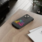 Premium Tough Case for iPhone 12 to 16 Pro Max Showcasing Coldplay’s Iconic A Head Full of Dreams