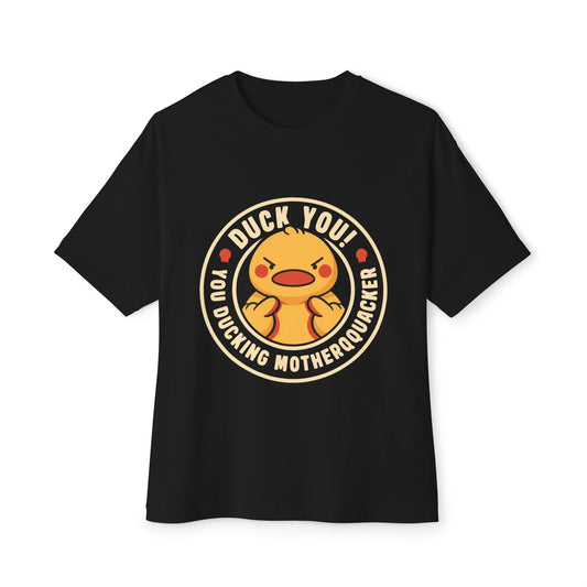 Oversized boxy Tee – Snazzy Duck Edition