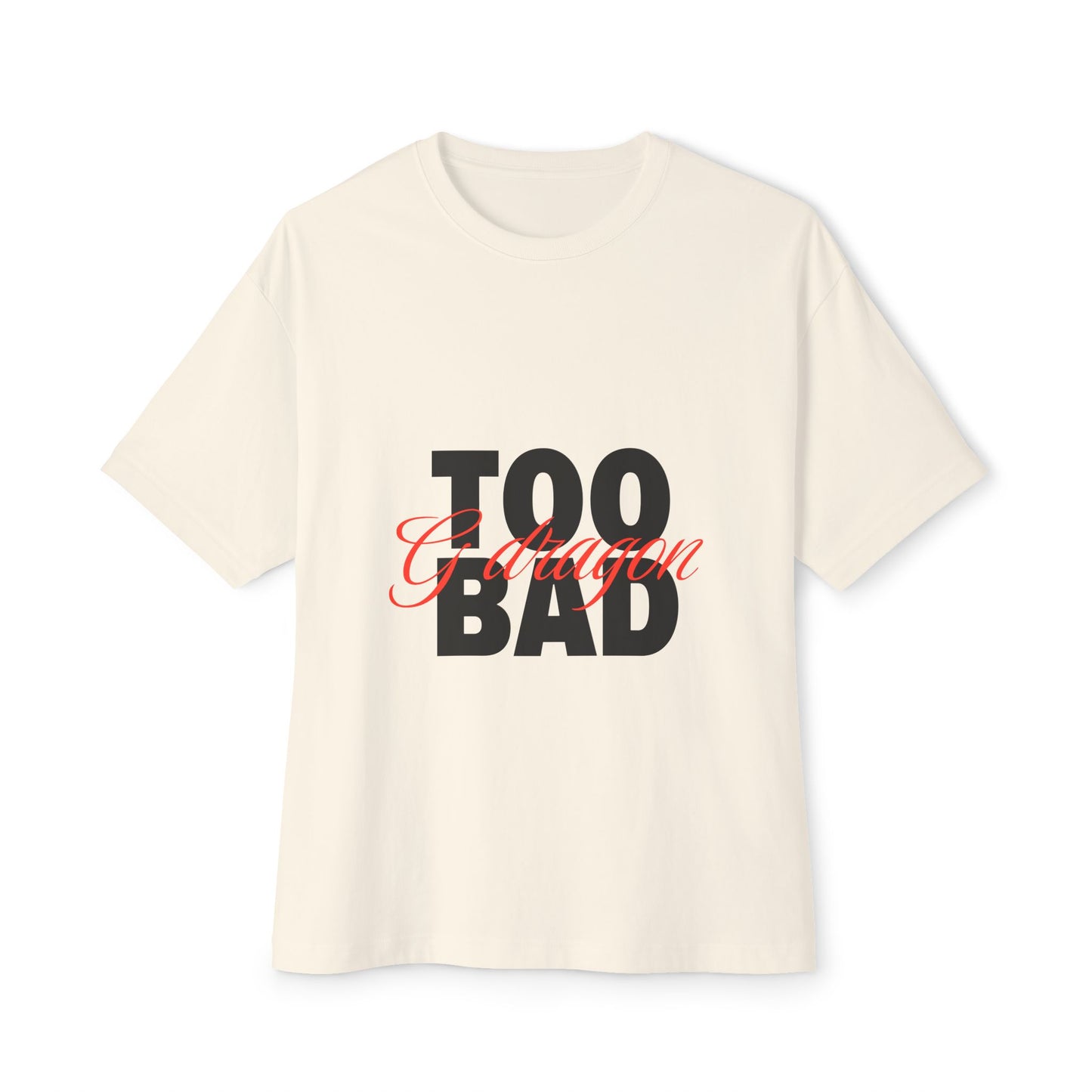 Signature Flame Script Unisex Oversized Boxy Tee
