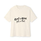 Red Scribble Heart Unisex Oversized Boxy Tee
