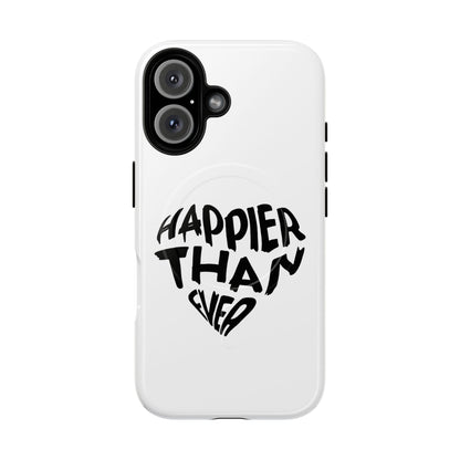 Happier Heart Lettering Tough Magnetic Case