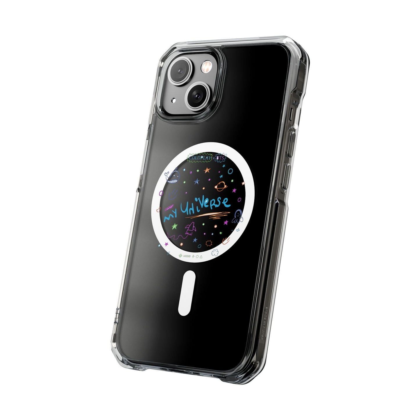 Neon Space Doodles Magnetic Clear Impact case