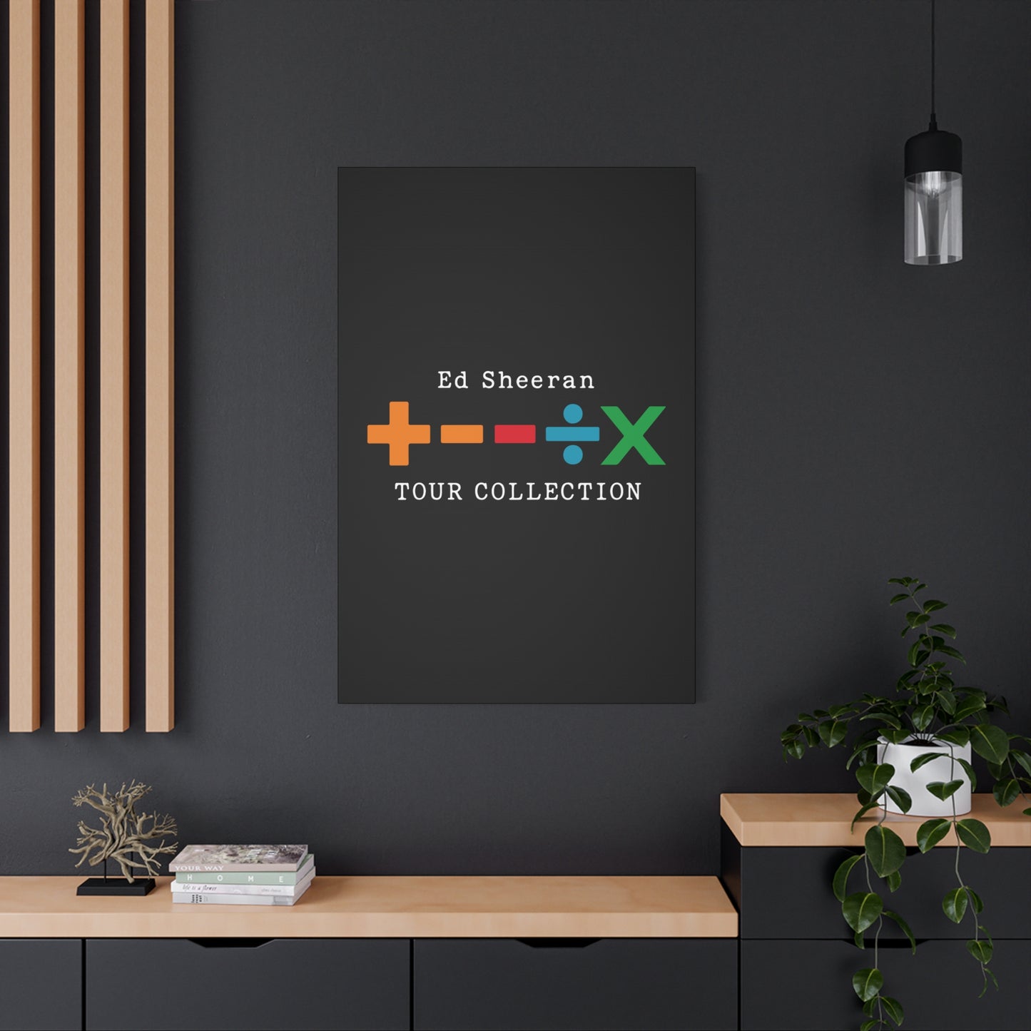 Matte Stretched Canvas, 1.25" Depth – Ed Sheeran Black Edition
