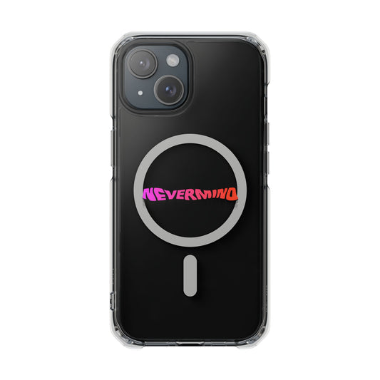Wavy Groovy Typography Magnetic Clear Impact case