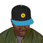 Minimalist Black Disc Outline Snapback Cap