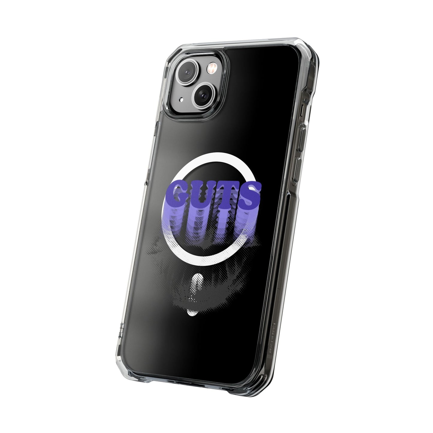 Guts Drip Effect Halftone Magnetic Clear Impact Case