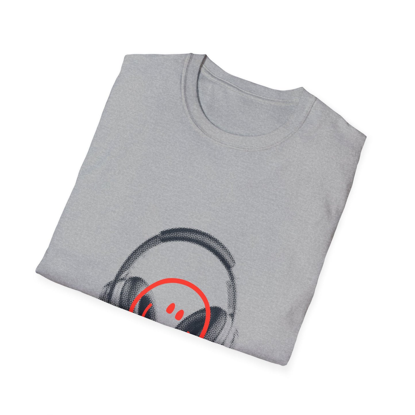 Smiley Beats Graphic Unisex Softstyle Tee
