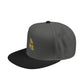Golden Brush Script Snapback cap