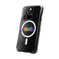 Retro Flower Power Color Pop Magnetic Clear Impact Case