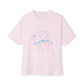 Neon Space Doodles Unisex Oversized Boxy Tee