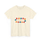 Retro Floral Groove Unisex Heavy cotton tee