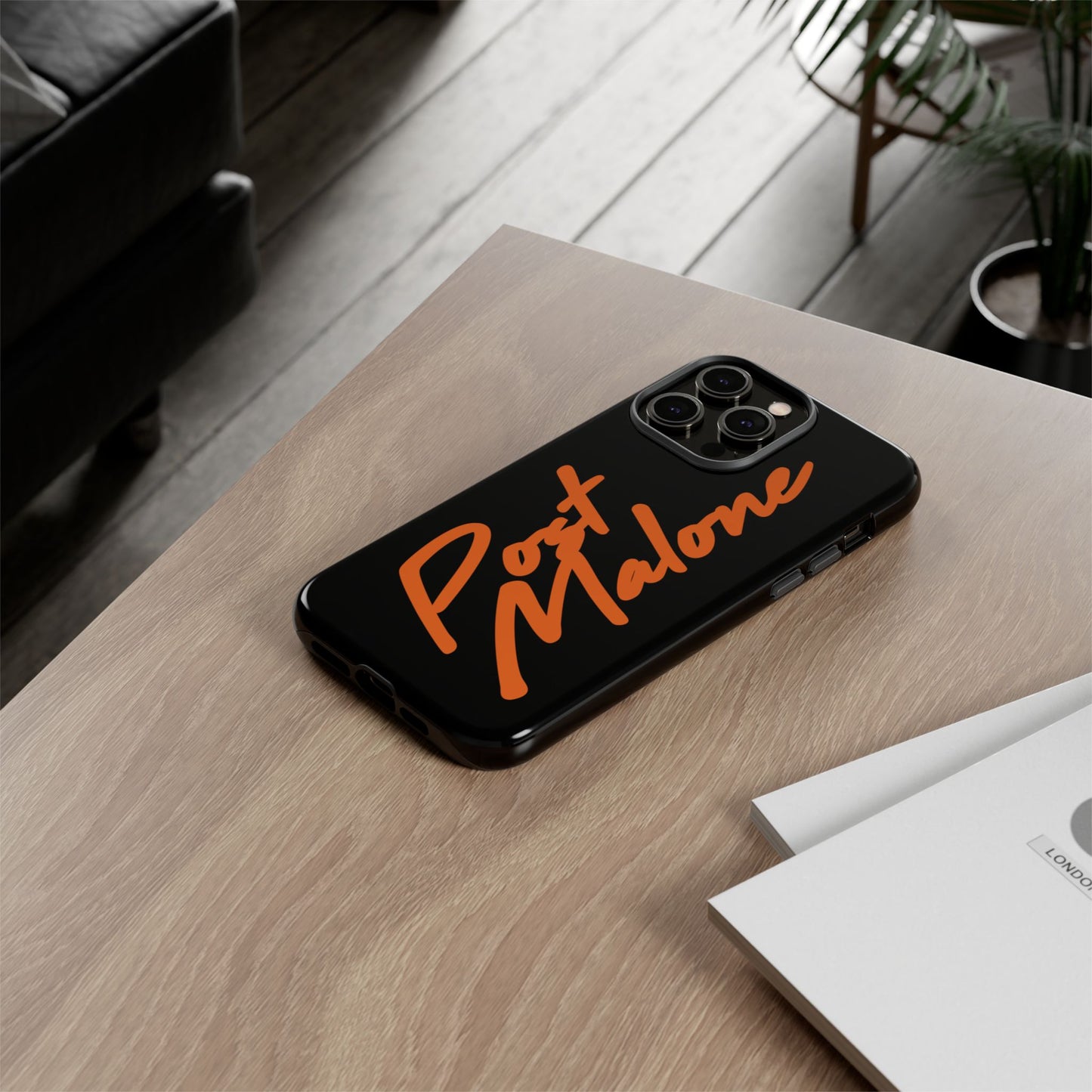Tough iPhone Case (12–16 Pro Max) – Post Malone Name Design