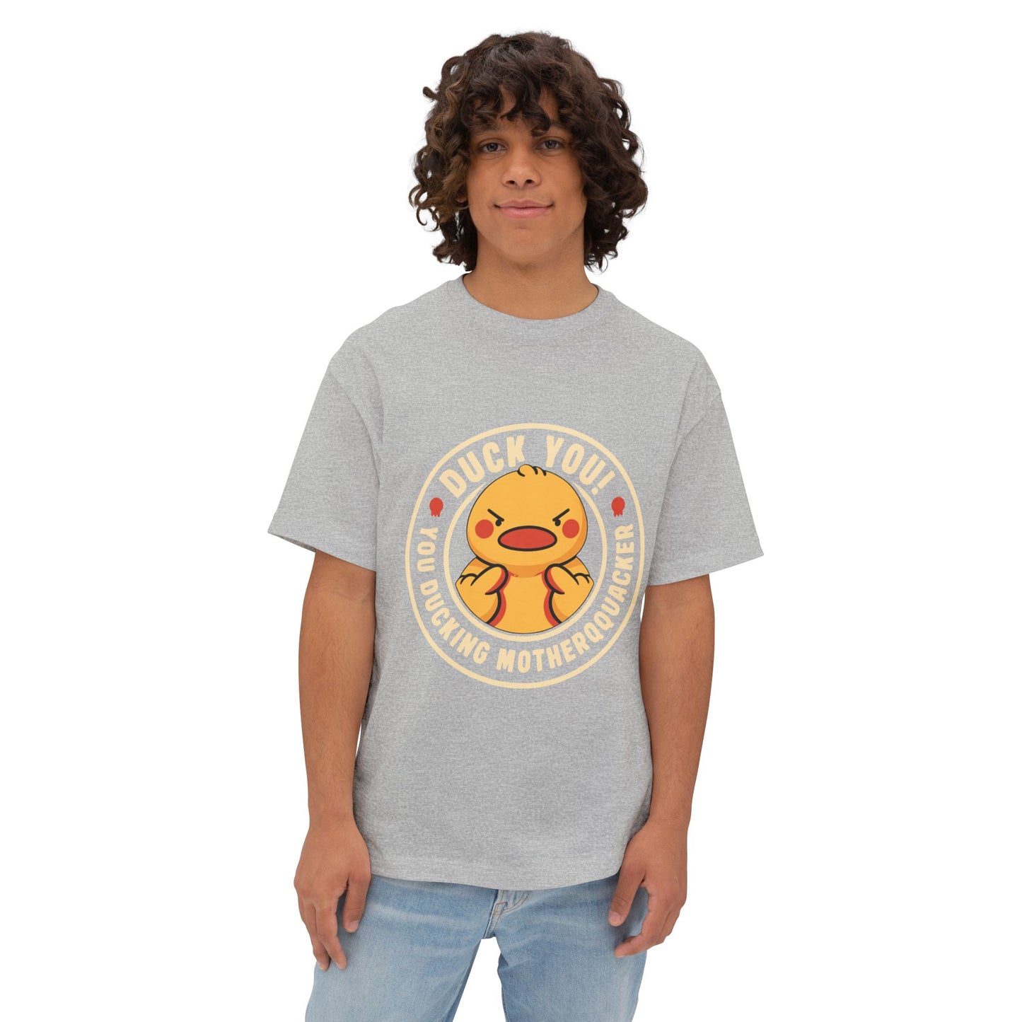 Oversized boxy Tee – Snazzy Duck Edition