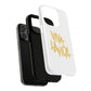 Golden Brush Script Tough Magnetic Case