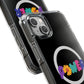 Retro Flower Power Color Pop Magnetic Clear Impact Case