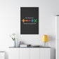 Matte Stretched Canvas, 1.25" Depth – Ed Sheeran Black Edition