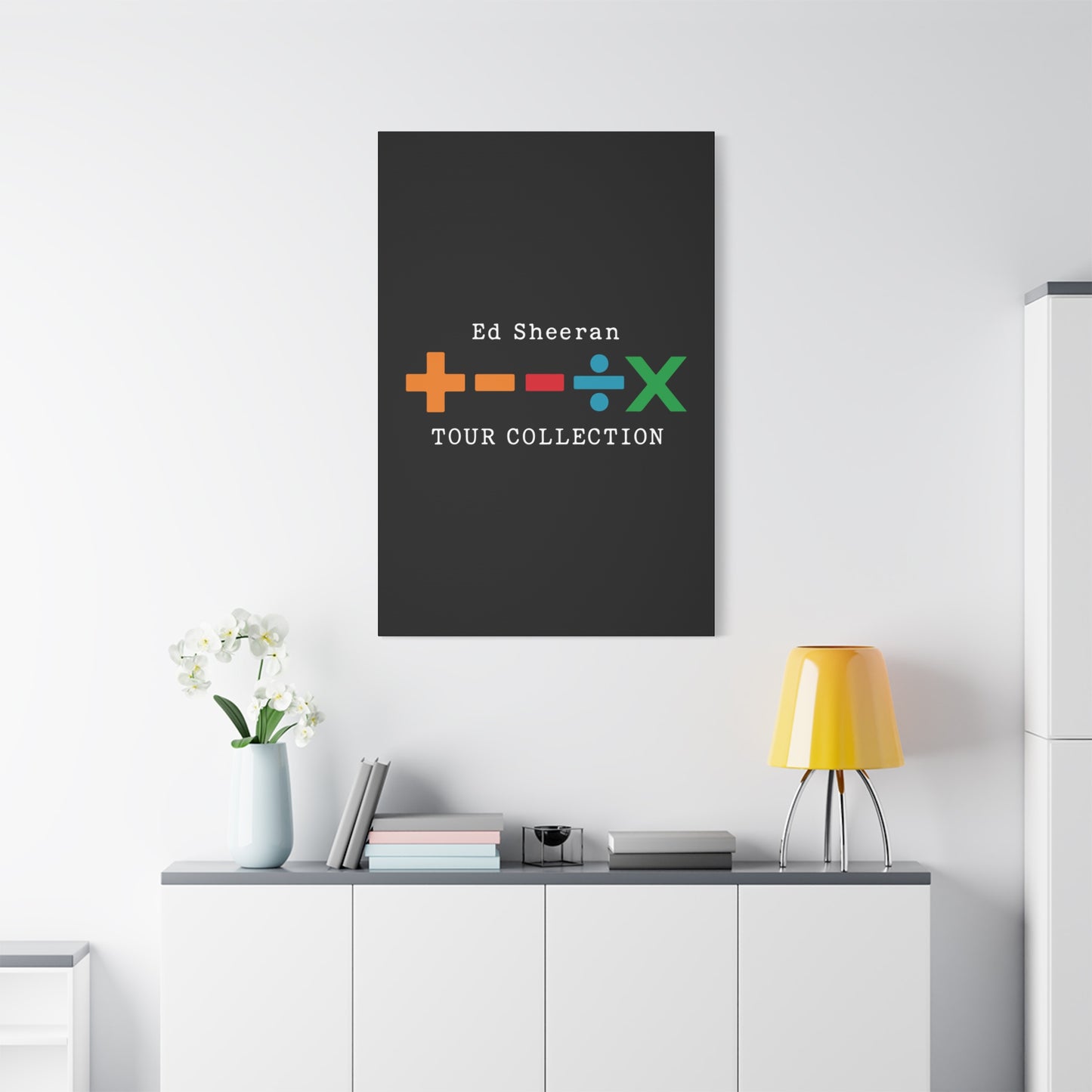 Matte Stretched Canvas, 1.25" Depth – Ed Sheeran Black Edition