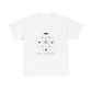 Colorful Planetary Orbit Diagram Unisex Cotton Tee