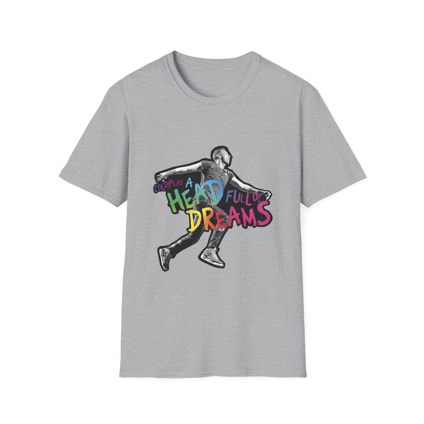Unisex Softstyle T-Shirt Inspired by Coldplay A Head Full of Dreams Chris