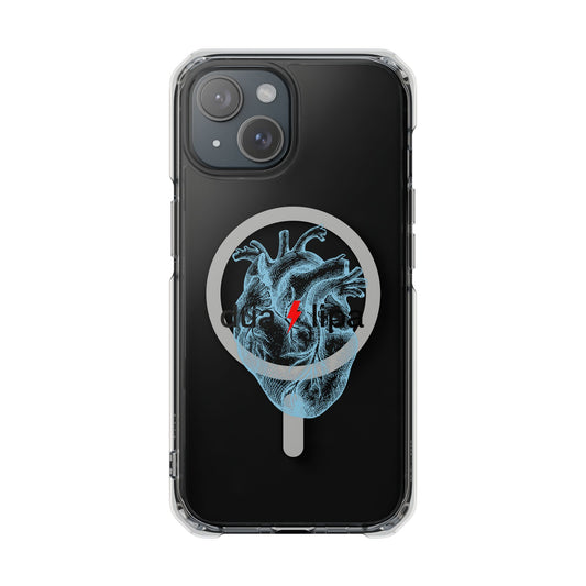 Electro Heart Illustration Magnetic Clear Impact case