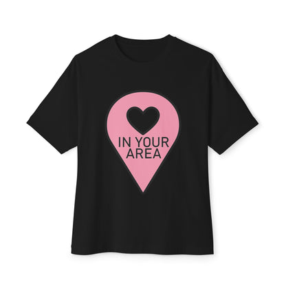 In Your Area Pin Marker – Oversized Boxy Tee