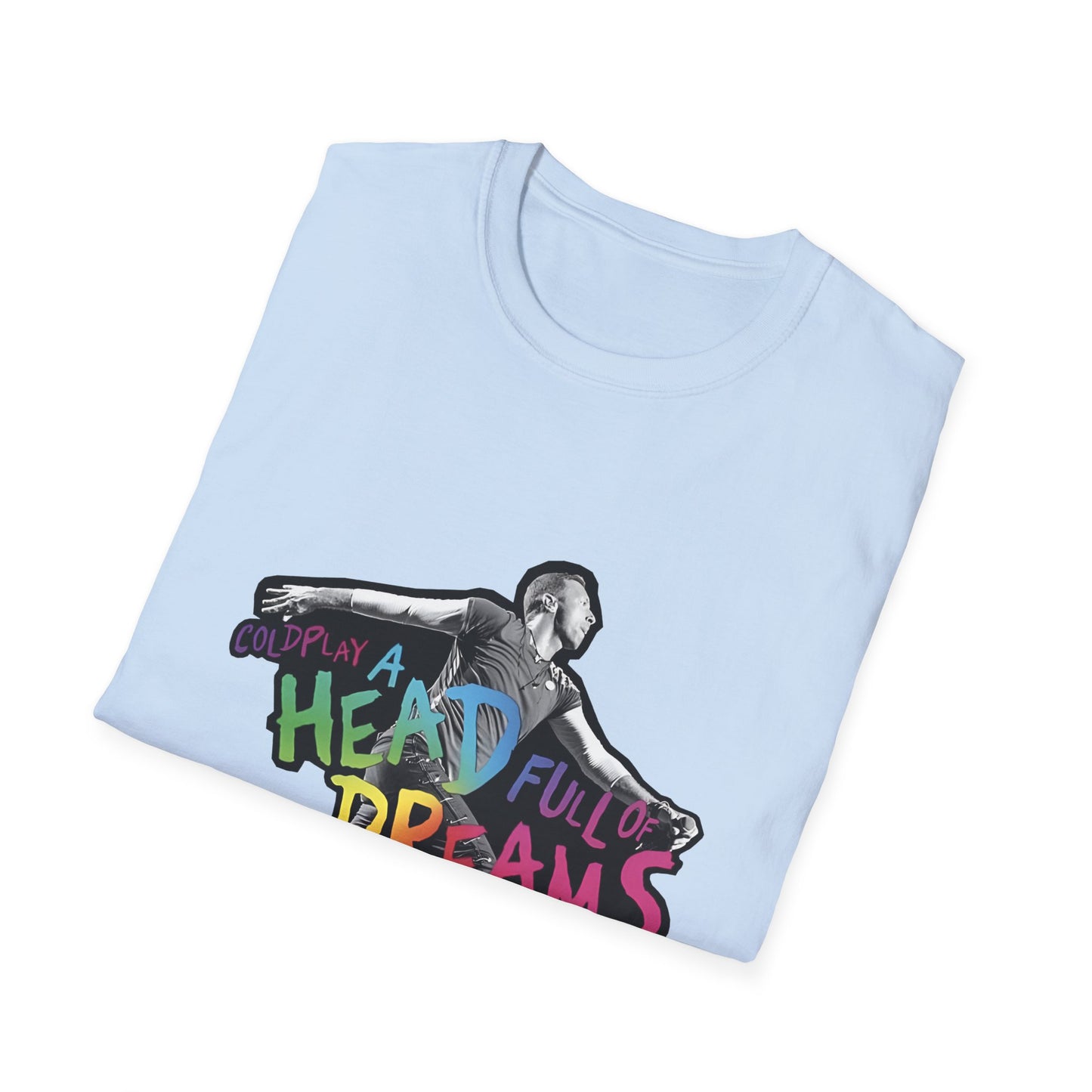 Unisex Softstyle T-Shirt Inspired by Coldplay A Head Full of Dreams Chris