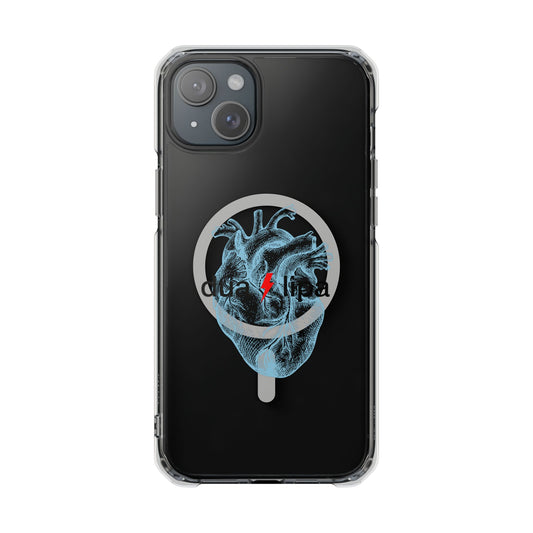 Electro Heart Illustration Magnetic Clear Impact case