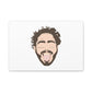 Minimalist Tongue Out Cartoon Face Canvas